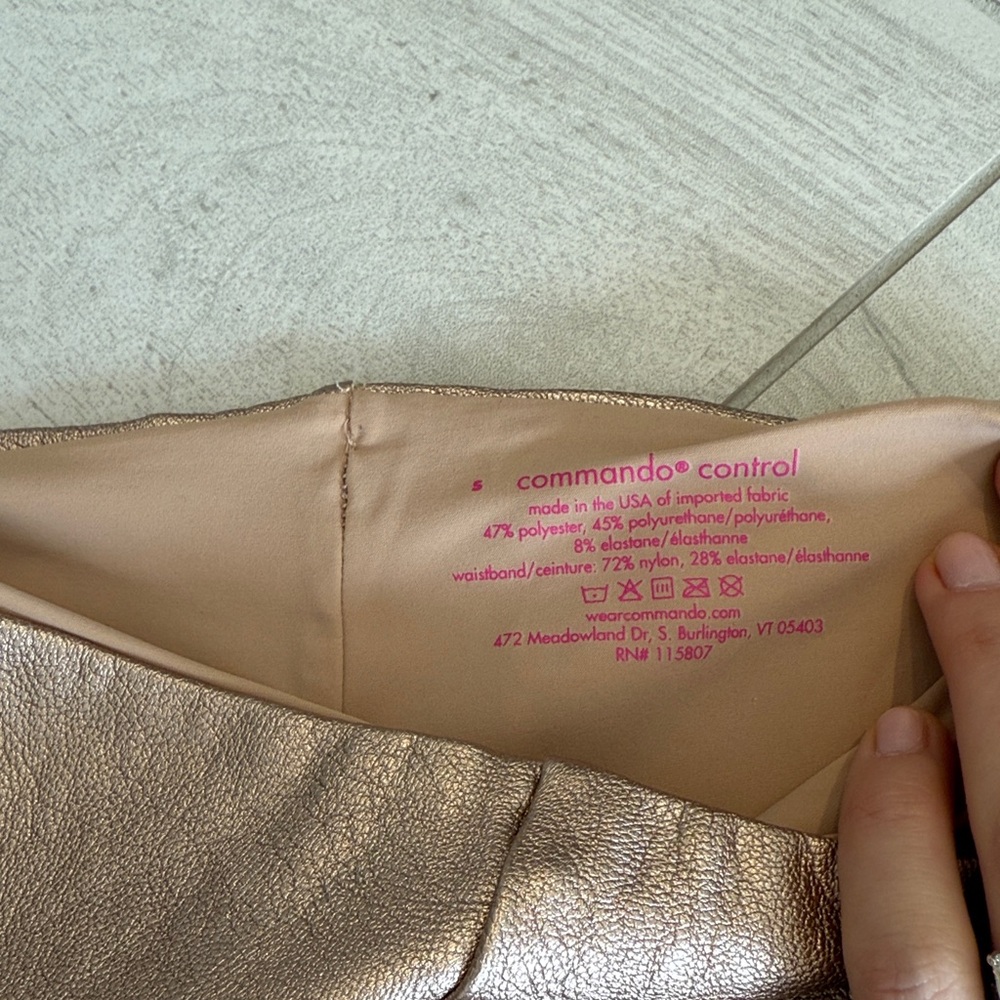 Commando Control Size Small Rose Gold Stretch Leg… - image 3